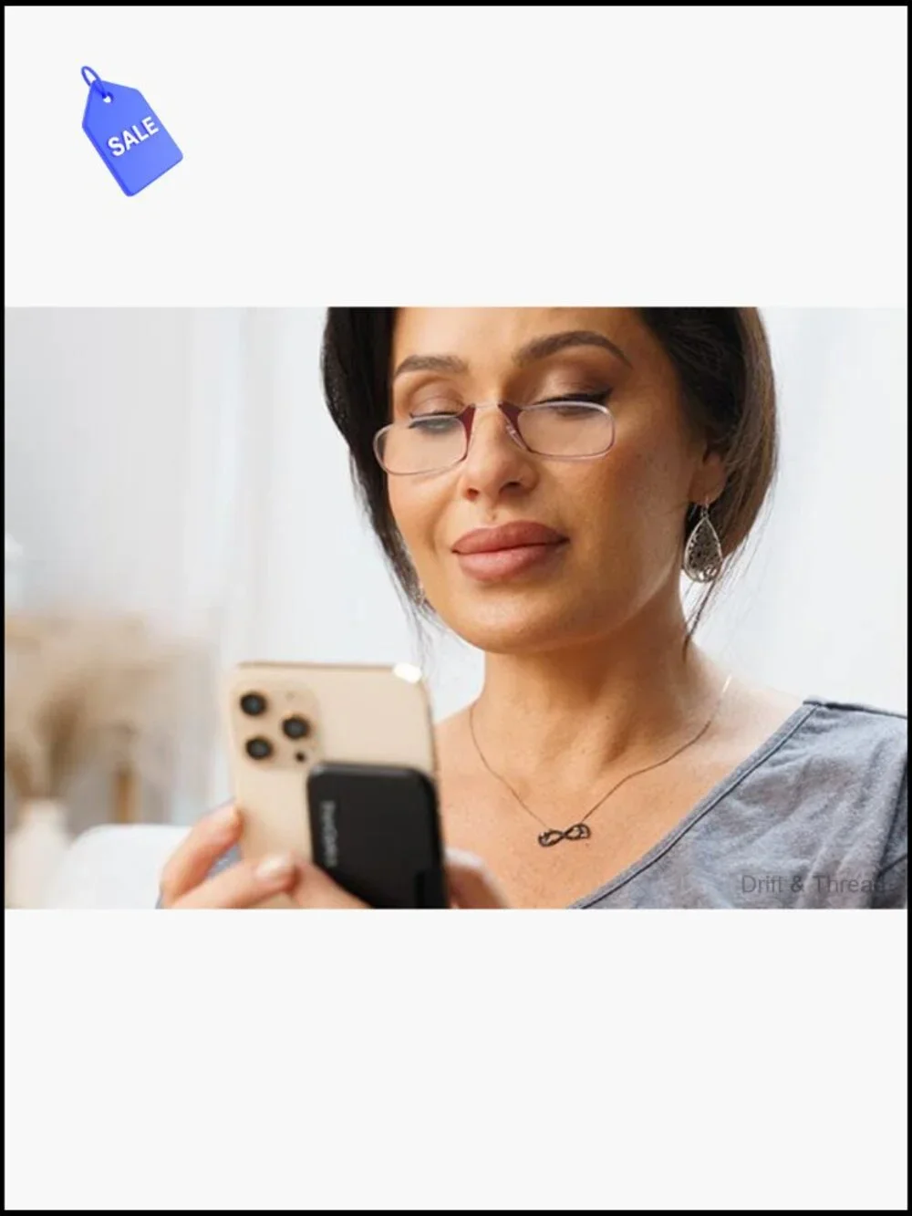 Thin Lightweight Reading Glasses + Case Portable Readers